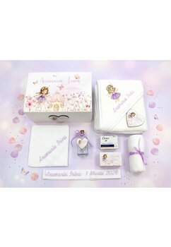 Trusou botez, cutie de amintiri personalizata, zana primavara