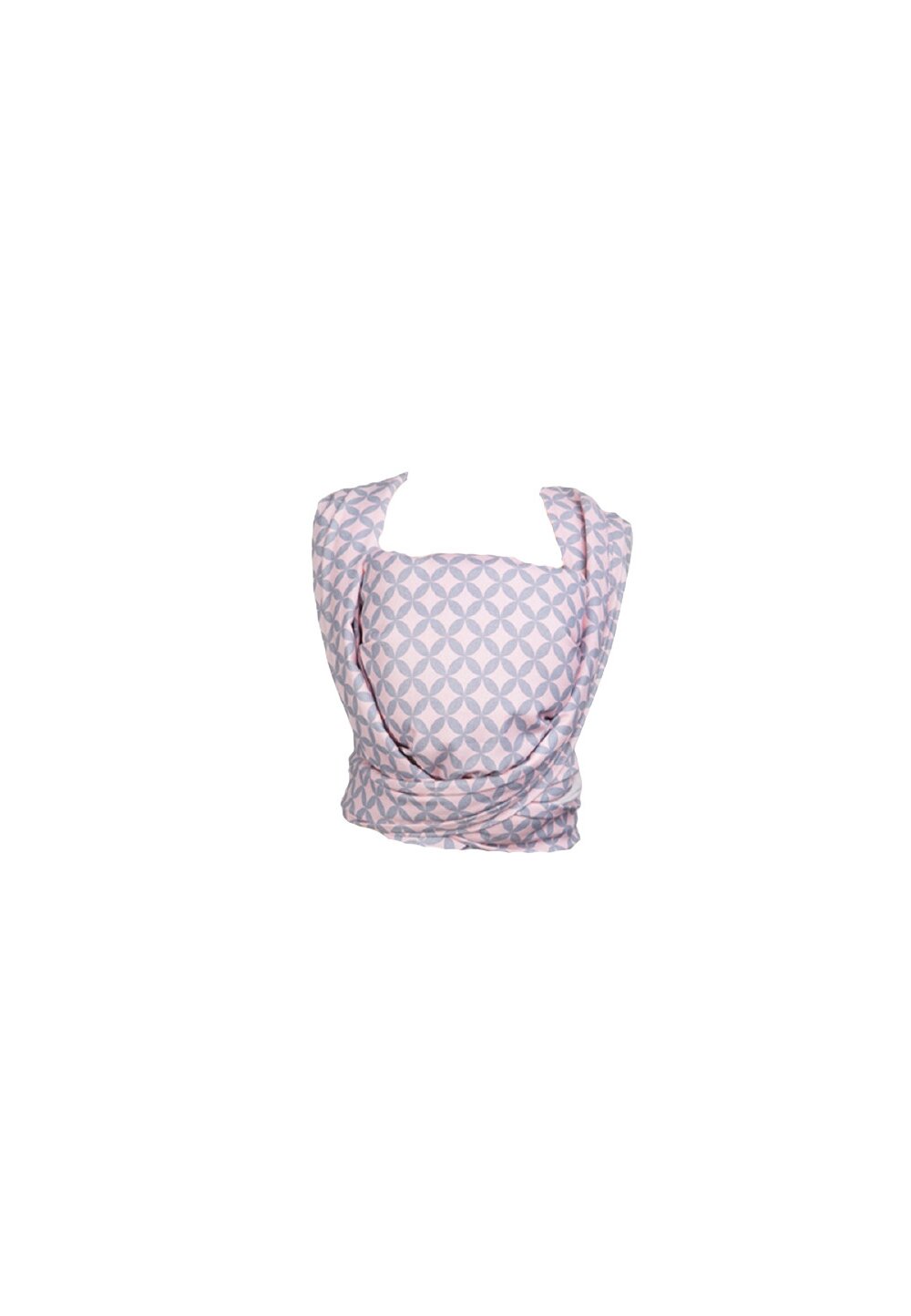 Wrap Zaffiro, roz cu romburi gri