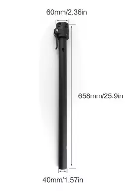 Bară cadru vertical ghidon cu sistem de pliere pentru Xiaomi Mijia M365 1S (M-16A) picture - 4