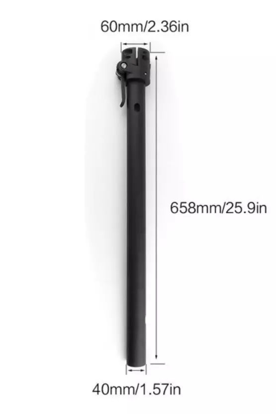 Bară cadru vertical ghidon cu sistem de pliere pentru Xiaomi Mijia M365 1S (M-16A) picture - 4