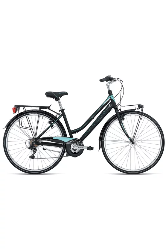 Bicicleta Bottecchia 200 28 Trekking Urban TY21 6S D C10 Negru/Verde mat picture - 1