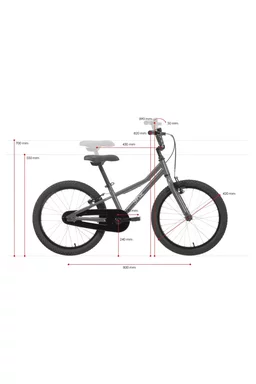 Bicicleta copii Ganaz Evofit, 20 inch, Albastru