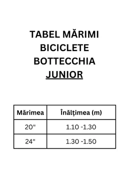 Bicicleta copii MTB Bottecchia 060 Alu 7S C02, 24 inch, Negru