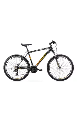 Bicicleta de munte pentru barbati Romet Rambler R6.1 marimea S/14 Negru/Galben 2022