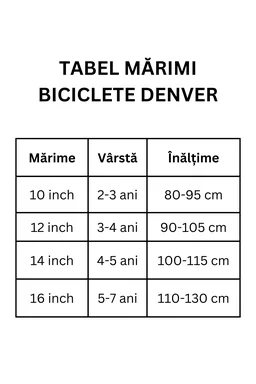 Bicicletă Denver Avengers, 16 inch, negru