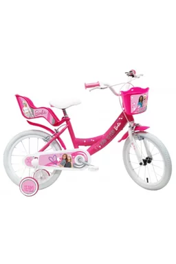 Bicicletă Denver Barbie, 16 inch, roz/alb