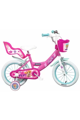 Bicicletă Denver Paw Patrol Skye Everest, 14 inch, roz/alb