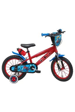Bicicletă Denver Spiderman, 14 inch, roșu/albastru
