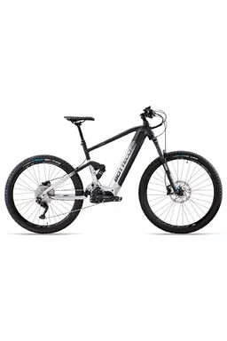 Bicicleta electrică Bottecchia BE38 E-MTB Avok CB7 Negru mat/Alb, baterie Green Way Li-Ion 36V 900Wh, motor Oli Sport PLUS 85Nm 36V 250W, suspensie față și spate