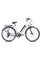 Bicicletă electrică oraș Beraud E Motive Ecoway 28 inch, baterie 36V 10.4Ah 374Wh, motor 36V 250W 34Nm, suspensie față, Alb