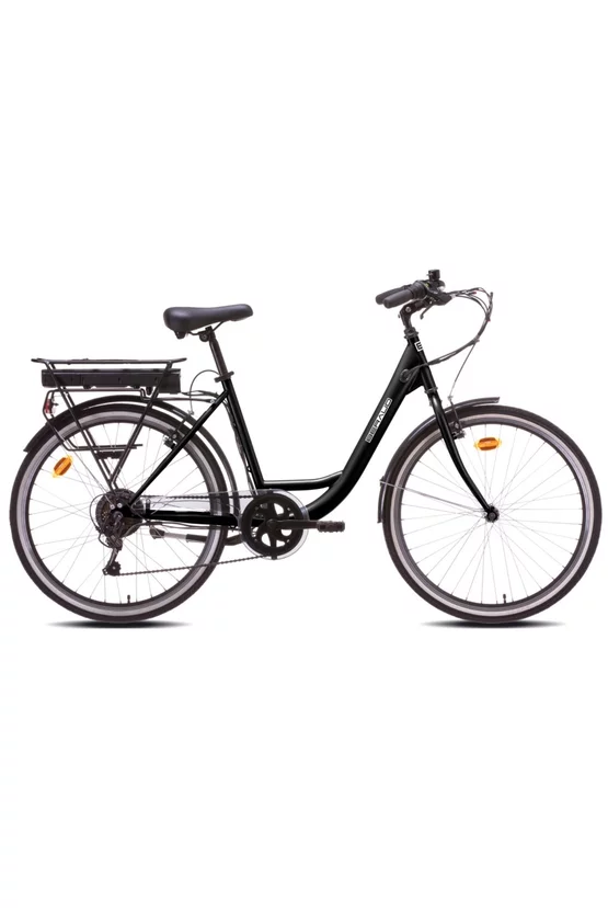 Bicicletă electrică oraș Beraud E4000 Urbaneo 26 inch, baterie 36V 13Ah 468Wh, motor Bafang 36V 250W 35Nm, Gri picture - 1