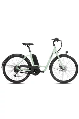 Bicicletă electrică oraș Beraud E5000 Estilo 26 inch, baterie 10.4Ah 36V 374Wh, motor Bafang 250W 35Nm, Verde