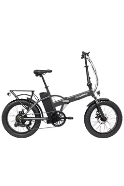 Bicicletă electrică pliabilă Beraud E2500RM Tauro Top 20 inch, baterie 13Ah 36V 468Wh, motor 36V 250W 32Nm, suspensie față, Gri