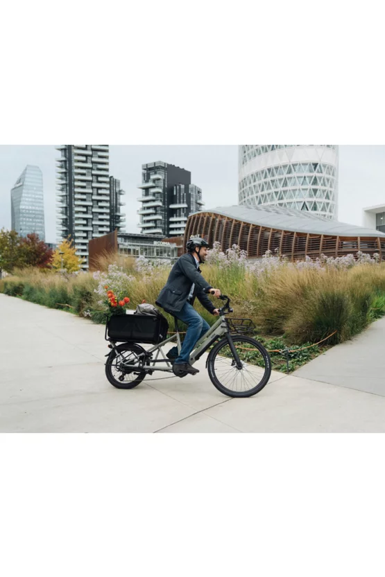 Bicicletă familie electrică Sum Alpa Alb, motor Bafang 250W 45Nm, baterie 10Ah 36V picture - 9