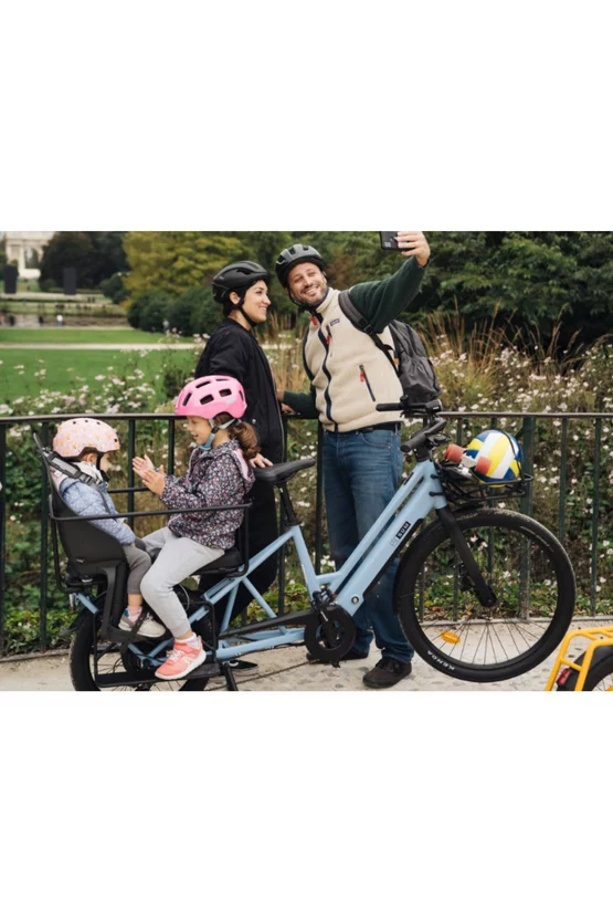 Bicicletă familie electrică Sum Alpa Alb, motor Bafang 250W 45Nm, baterie 10Ah 36V picture - 5