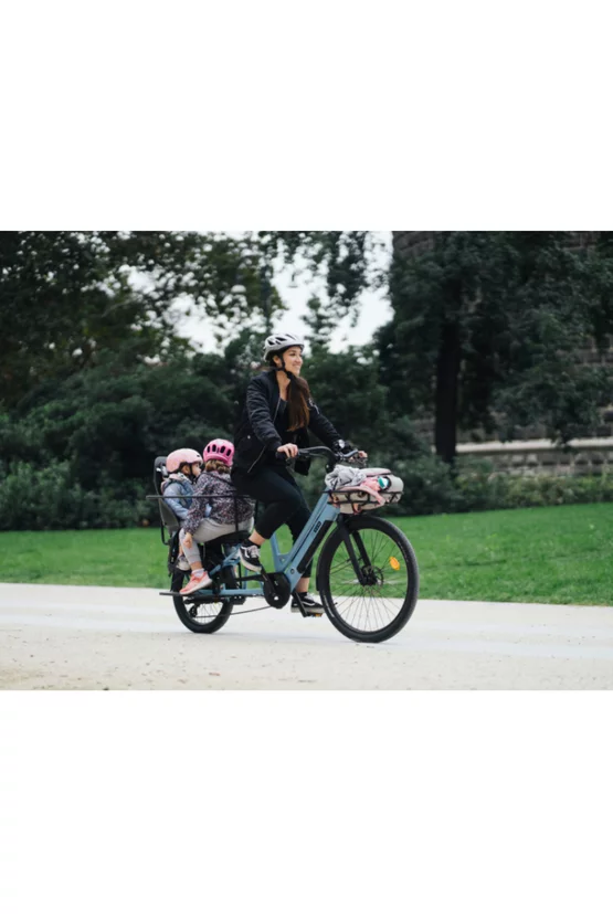 Bicicletă familie electrică Sum Alpa Alb, motor Bafang 250W 45Nm, baterie 10Ah 36V picture - 6