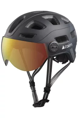 Cască Cairn Quartz Visor Led, Negru mat/Portocaliu