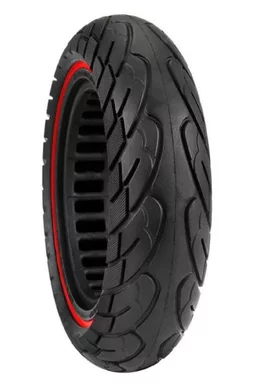 Cauciuc plin trotinetă 10x2.5 (60/70-6.5) cu dungă Roșu (L-70) picture - 3