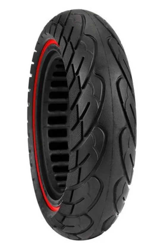 Cauciuc plin trotinetă 10x2.5 (60/70-6.5) cu dungă Roșu (L-70) picture - 3