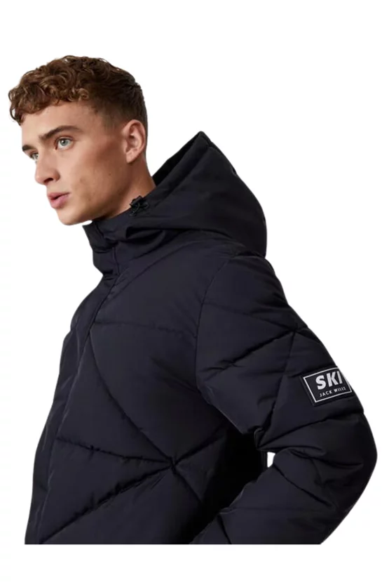 Geacă Jack Wills Diamond Puffer SN31 Negru picture - 2
