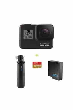 GoPro Hero7 Black Special Bundle (Hero7 + Card 32GB + Baterie reincarcabila + Shorty Mini trepied) picture - 1