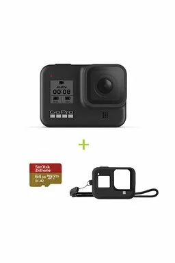GoPro Hero8 Black, 12MP, Night photo, LiveBurst, Video 4K60, TimeWarp 2.0, Rezistent la apă și praf + card Sandisk 64gb si Sleeve Cadou picture - 1
