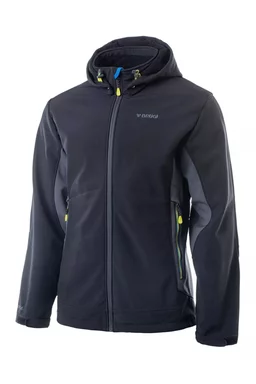Jachetă softshell Brugi 4NAY Negru/Gri M INTL