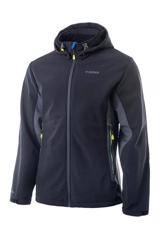 Jachetă softshell Brugi 4NAY Negru/Gri picture - 1