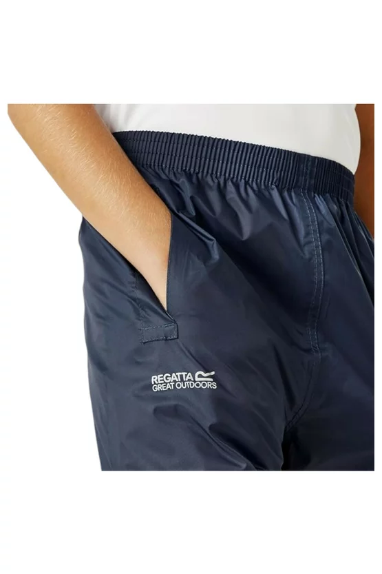 Pantaloni ploaie Regatta Pack It Jr., Albastru picture - 4