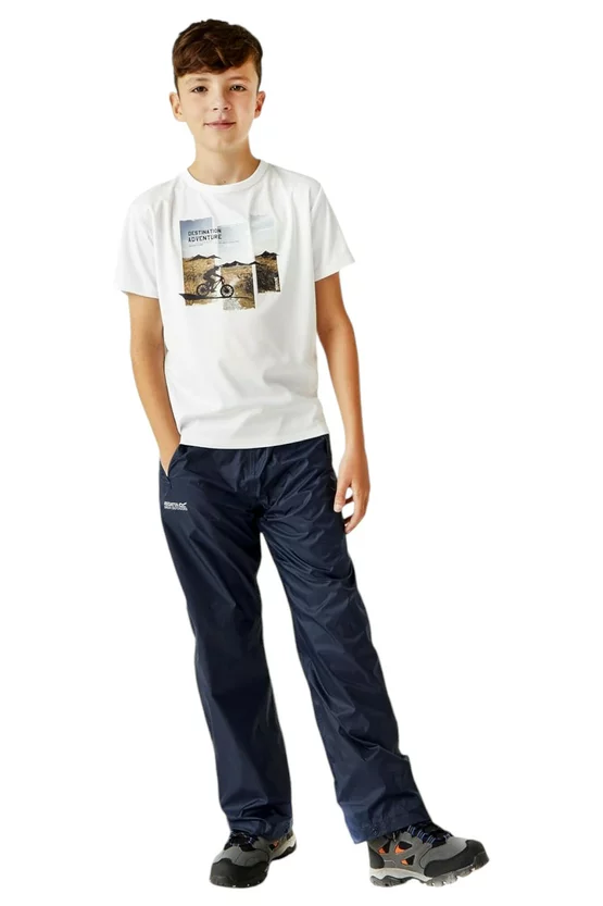 Pantaloni ploaie Regatta Pack It Jr., Albastru picture - 3