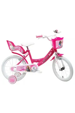 Bicicletă Denver Barbie 14 inch, Roz/Alb