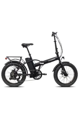 Bicicletă electrică pliabilă Beraud E2500 Tauro 20 inch, baterie 10.4Ah 36V 374Wh, motor 36V 250W 32Nm, Negru