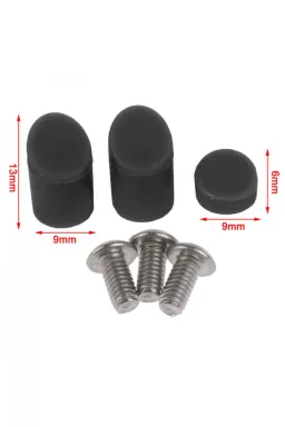 Capac filetat din cauciuc aripă spate + șuruburi M365/Pro/1S (M-50B)