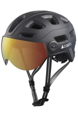 Cască Cairn Quartz Visor Led, Negru mat/Portocaliu