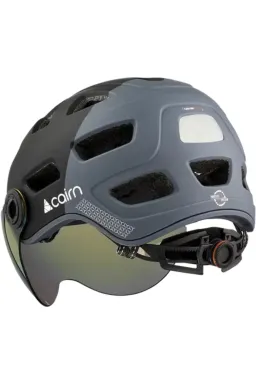 Cască Cairn Quartz Visor Led, Negru mat/Portocaliu