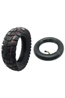 Pachet Cauciuc Off Road 255x80 + Cameră 85/65-6.5 cu valvă îndoită la 0 de grade (L-5+L-1C)