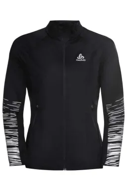 Pulover alergare Odlo Zeroweight Pro Warm Reflect, Negru