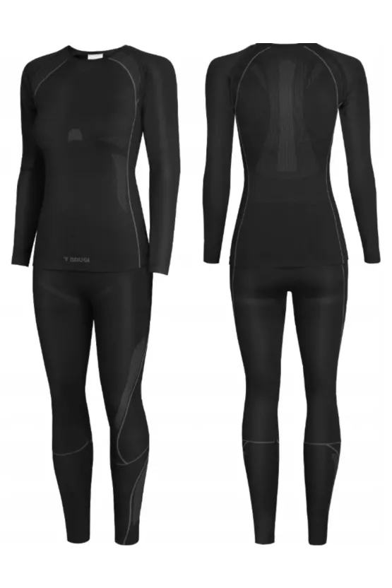 Set underwear bluză + pantaloni Brugi 2RCG Negru picture - 2