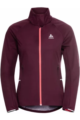 Pulover alergare Odlo Zeroweight Pro Warm Reflect, Vișiniu picture - 1