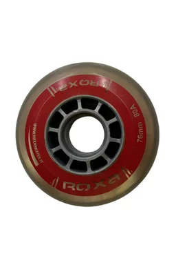 Set 4 x Roți Role Roxa 76 mm 80A Negru/Roșu