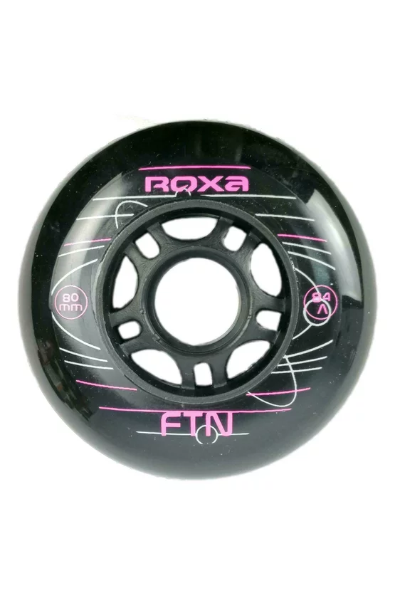 Set 4 x Roți Role Roxa 80 mm 84A Black/Pink picture - 1