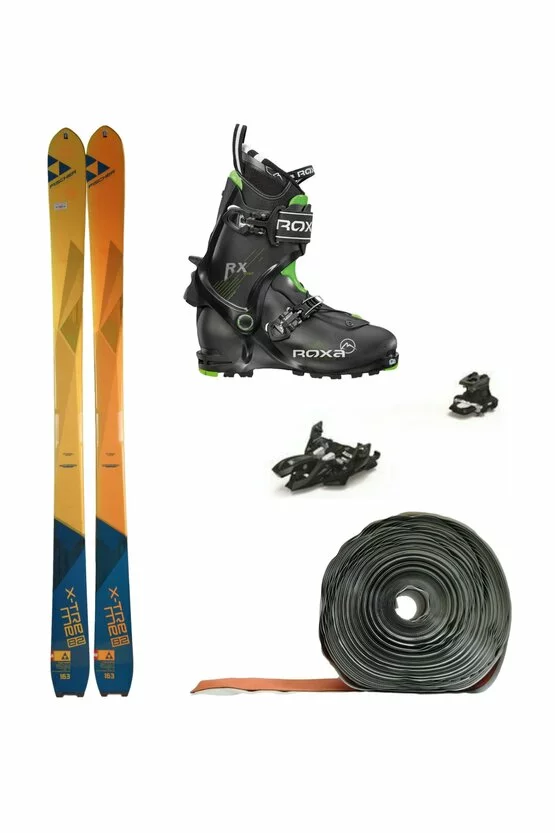 Set Ski de Tură Fischer X-Treme Marker Alpinist 9 Roxa RX Scout (Schiuri + Piei + Legături + Clăpari) picture - 1