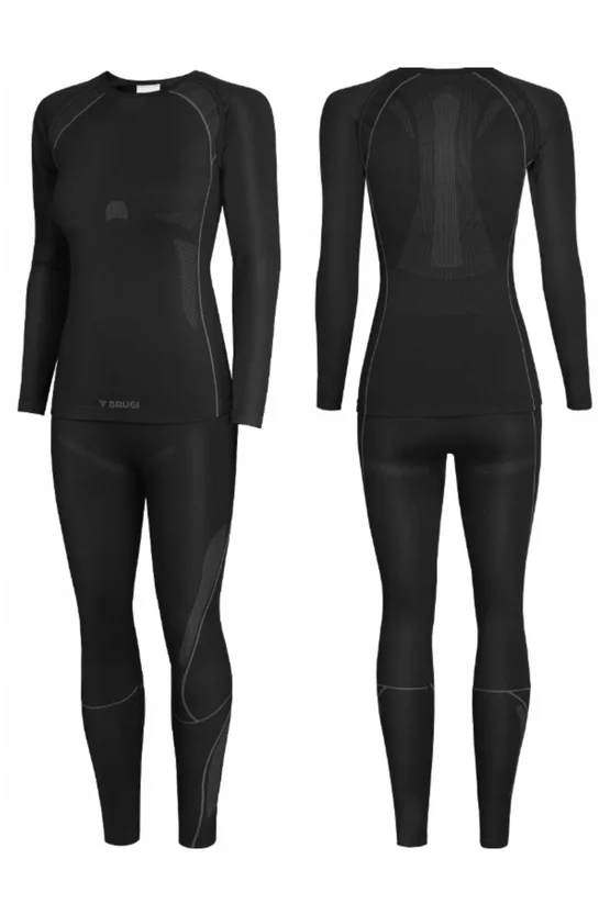 Set underwear bluză + pantaloni Brugi 2RCG Negru picture - 2