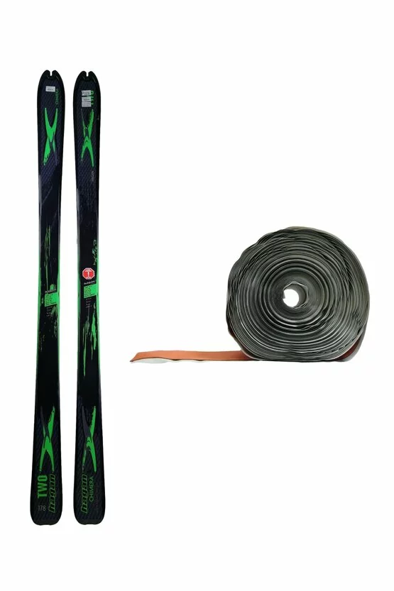 Ski de Tură Hagan Two Chimera Black/Green + Piei de focă picture - 1