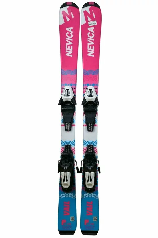 Ski Nevica Vail 5 Set Gi01 Pink Jr + Legătură Salomon picture - 1