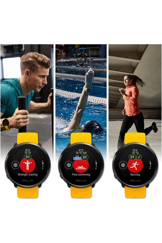 Smartwatch Polar Ignite M/L, Galben/Negru picture - 4