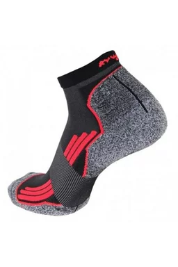 Șosete alergare Rywan Running Endurance Negru/Roșu