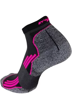 Șosete alergare Rywan Running Endurance Negru/Roz