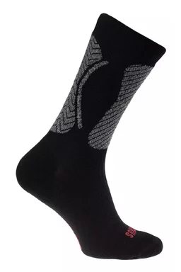 Șosete outdoor Elbrus Fandar Primaloft Negru/Gri/Roșu