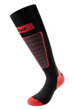Șosete ski Lenz 1.0 Negru/Roșu